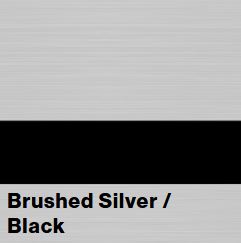 Brushed Silver/Black FLEXIBRASS .020IN
