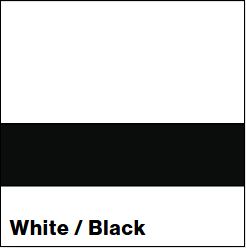 White/Black LACQUER 1/8IN