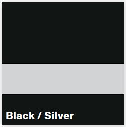 Black/Silver LaserLights  1/32IN x 12IN x 24IN (10-Pack)