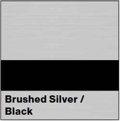 Brushed Silver/Black LASERMARK .052IN