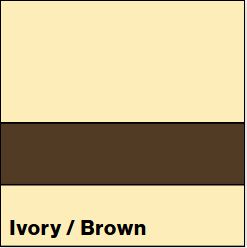 Ivory/Brown LASERMARK .052IN