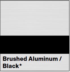 Brushed Aluminum/Black LASERMAX 1/8IN