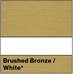 Brushed Bronze/White STANDARD METAL 1/16IN