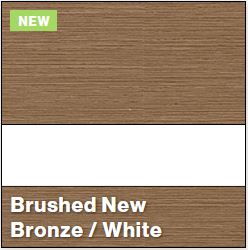 Brushed New Bronze/White LASERMAX 1/16IN