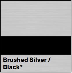 Brushed Silver/Black LASERMAX 1/8IN