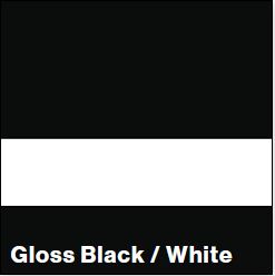 Gloss Black/White LASERMAX 1/16IN