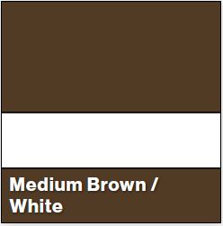 Medium Brown/White MATTE 1/16IN