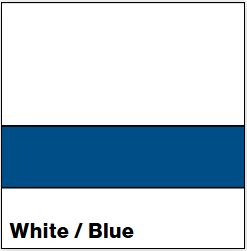 White/Blue MATTE 1/16IN