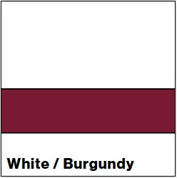 White/Burgundy MATTE 1/16IN