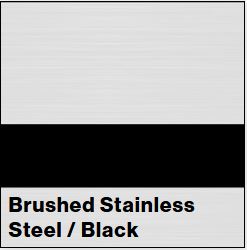 Brushed Stainless Steel/Black Metalgraph Plus 1/32IN