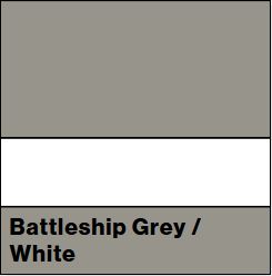 Battleship Grey/White SATIN 1/16IN