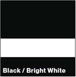 Black/Bright White SATIN 1/16IN