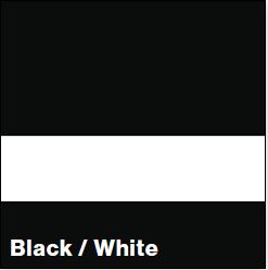 Black/White SATIN 1/8IN 3-ply