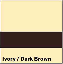 Ivory/Dark Brown SATIN 1/16IN