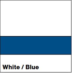 White/Blue SATIN 1/16IN