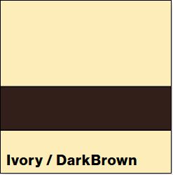 Ivory/Dark Brown ULTRAMATTES FRONT 1/16IN