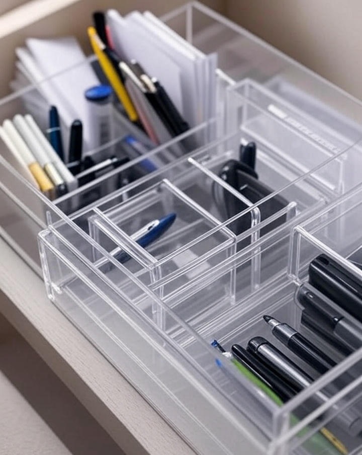 acrylic drawer organizer