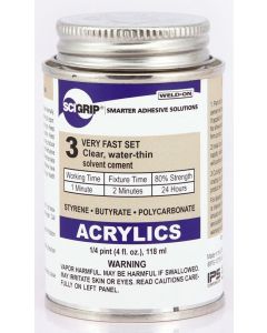 4oz WELD-ON #3 (ACRYLIC)