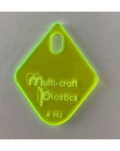 6mm 4x8FT GREEN FLUORESCENT AC #993