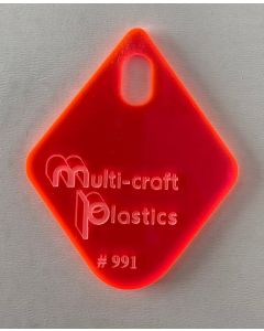 3mm 4x8FT PINK FLUORESCENT AC #991