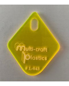 3mm 4x8FT YELLOW FLUORESCENT AC #997