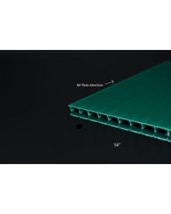 5mm 54x96INDK GREEN CORRUGATED POLYPRO