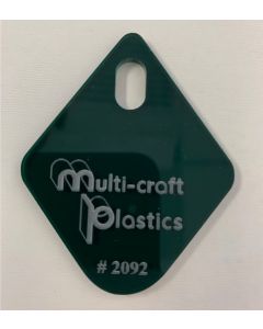 6mm 4x8FT TRANSP. GREEN CAST AC #2092 PM