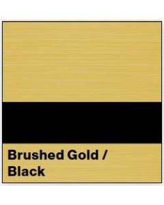 Brushed Gold/Black LASERMARK 1/16IN