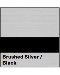Brushed Silver/Black LASERMARK .052IN