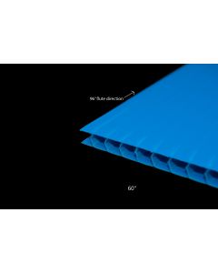 3mm 5x8FT LT BLUE CORRUGATED POLYPRO