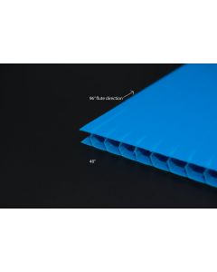 3mm 4x8FT LT BLUE CORRUGATED POLYPRO