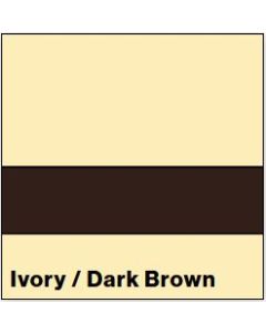 Ivory/Dark Brown MATTE 1/16IN