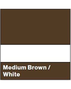 Med Brown/White MATTE 1/16IN