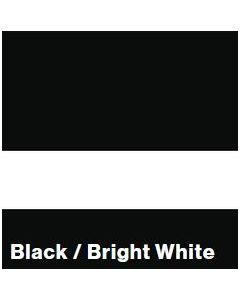 Black/Bright White SATIN 1/16IN