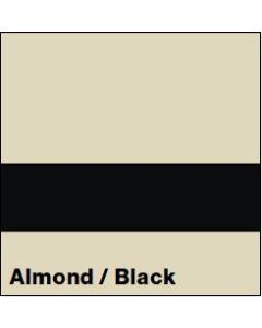 Almond/Black SATIN 1/16IN