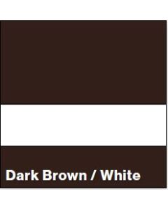 Dark Brown/White SATIN 1/16IN