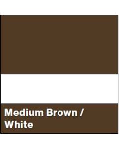 Med Brown/White SATIN 1/16IN