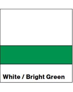 White/Bright Green SATIN 1/16IN