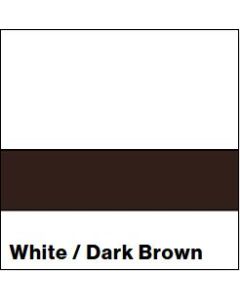 White/Dark Brown SATIN 1/16IN
