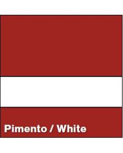 Pimento/White TEXTURE 1/8IN