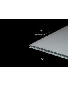 4mm 5x10FT WHITE CORRUGATED POLYPRO