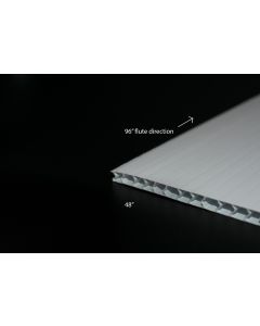 6mm 4x8FT COOL WHITE CORRUGATED POLYPRO