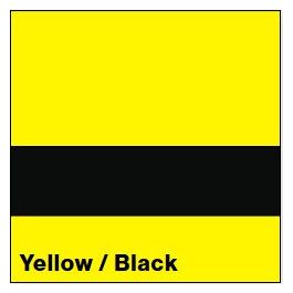 Rowmark S68-1224 Yellow/Black LaserLights - Multi-Craft Plastics