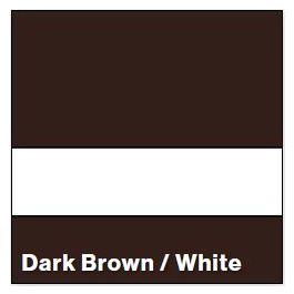 Rowmark 222-842 Dark Brown/White Matte - Multi-Craft Plastics