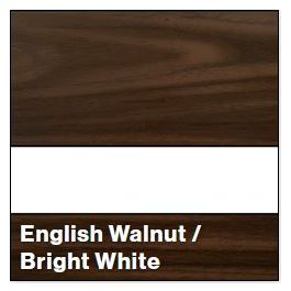 Rowmark 222-192 English Walnut/White Matte - Multi-Craft Plastics