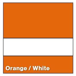 Rowmark 212-612 Orange/White Matte - Multi-Craft Plastics