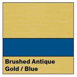 Rowmark MP922-765 Brushed Antique Gold/Blue Metalgraph Plus - Multi ...
