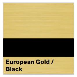 Rowmark 522-7540+ European Gold/Black NoMark Plus Metal, 522-7540 ...