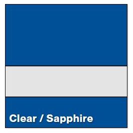 Rowmark 422-560 Clear/Sapphire Blue Slicker - Multi-Craft Plastics