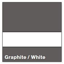 Rowmark Signs Examples Graphite Rowmark 322-392 Graphite/White ULTRAMATTES FRONT - Multi-Craft Plastics